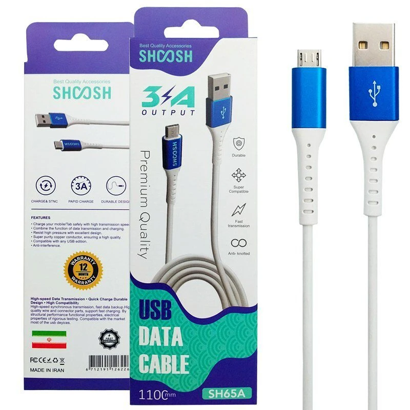کابل فست شارژ شوش مدل SHOOSH SH-65
