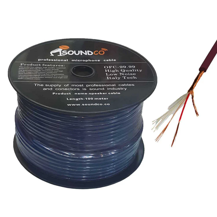 کابل میکروفنی 99درصد مس ساندکو حلقه 100متری 3030 Soundco Microp hone
