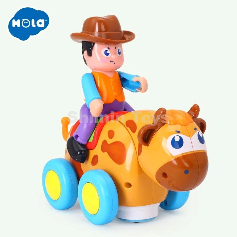 کابوی اسب سوار و گاوچرون هولی تویز huile toys 838b