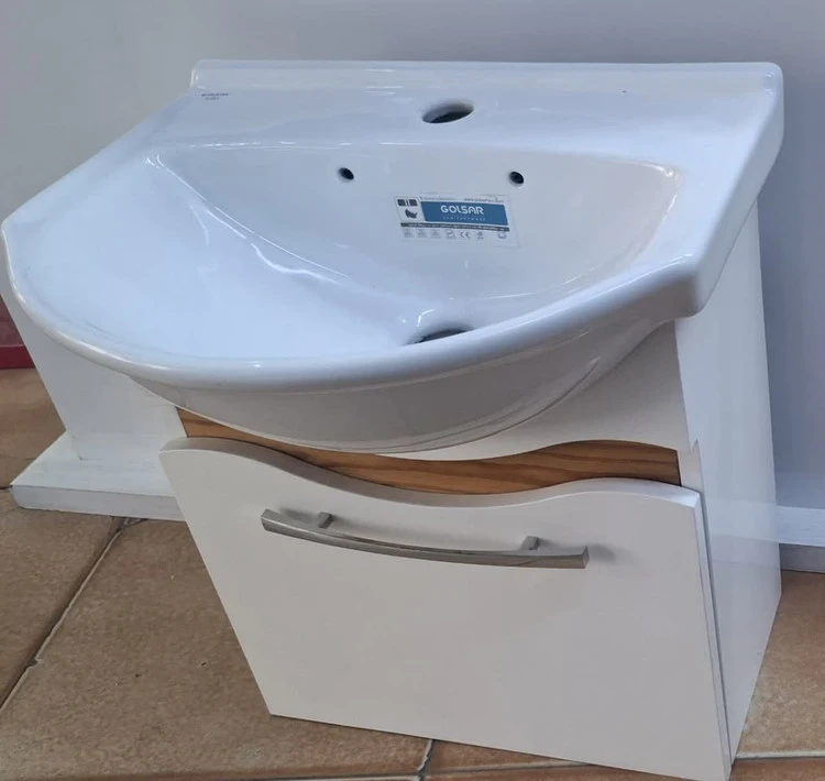 کابین روشویی pvc 36*46 وسنگ گلسار