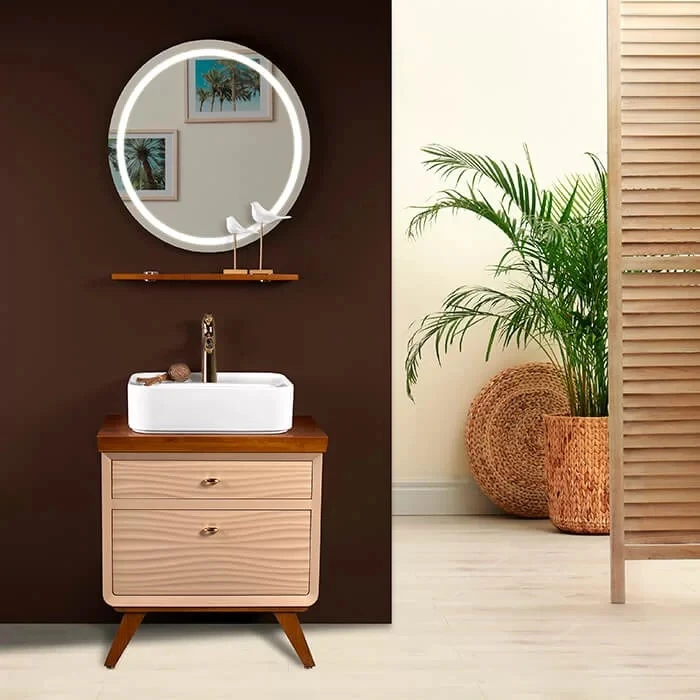 کابین روشویی لوتوس مدل طرح آرت دکو TORINO ابعاد 42 * 70