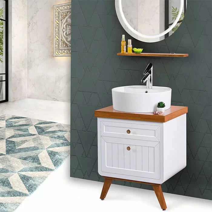 کابین روشویی لوتوس مدل طرح آرت دکو VOLGA ابعاد 45 * 60