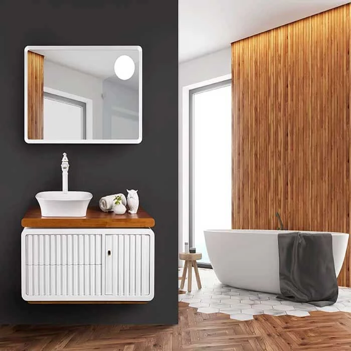 کابین روشویی لوتوس مدل طرح آرت دکو مدل پاسیفیک PACIFIC ابعاد 48 * 88