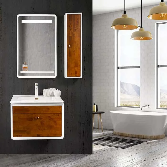 کابین روشویی لوتوس مدل طرح آرت دکو پراگ Prague 700 ابعاد 48 * 70