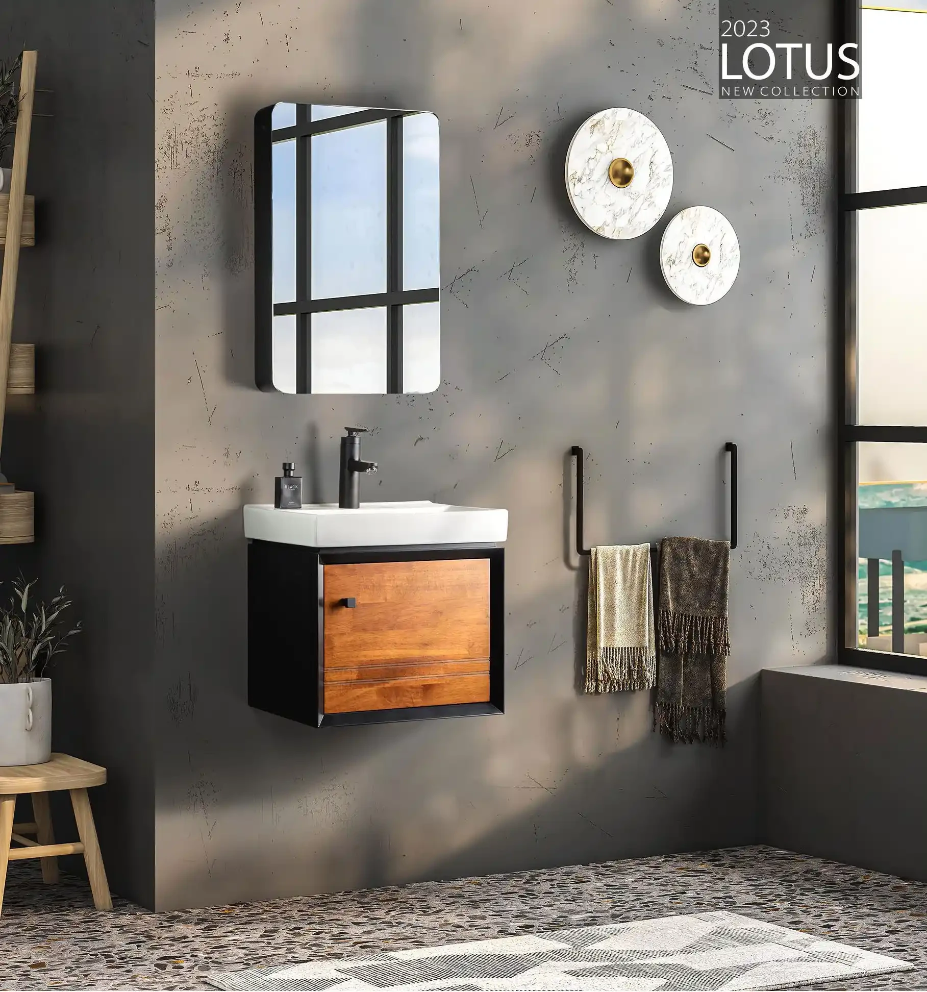 کابین روشویی لوتوس مدل مدرن ویرجین VIRGIN 470 ابعاد 39 * 45