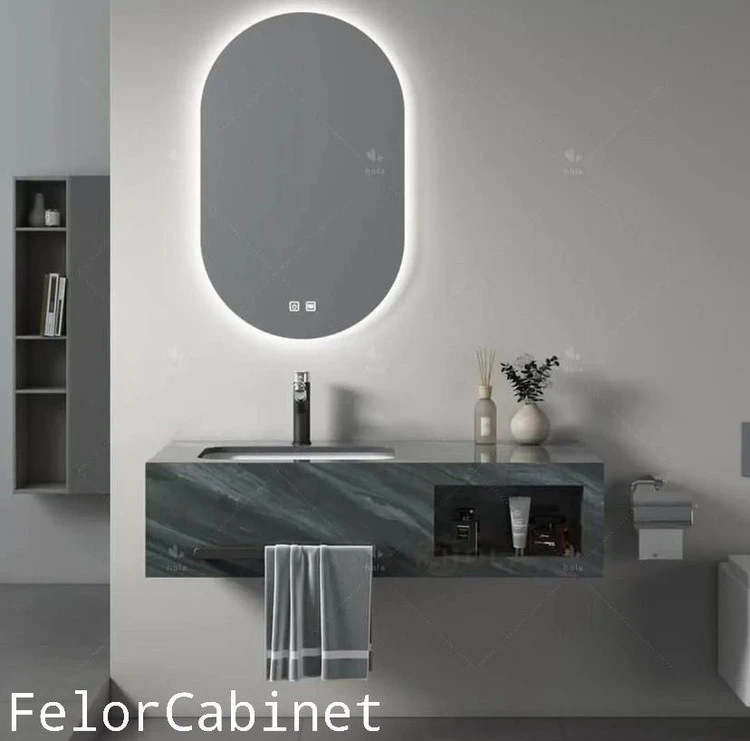 کابینت روشویی با صفحه سرامیک پرسلان و کاسه چینی مدل ۱۰۵۹