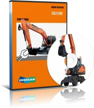 کاتالوگ راهنما (شاپ منوال) بیل مکانیکی دوسان مدل DOOSAN DX210W