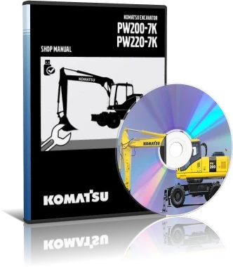 کاتالوگ راهنما (شاپ منوال) بیل مکانیکی کوماتسو مدل PW200-7K,PW220-7K