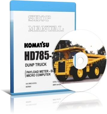 کاتالوگ راهنما (شاپ منوال) دامپتراک کوماتسو مدل HD785-3و HD985-3