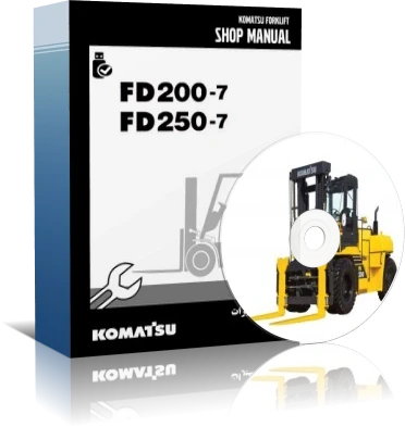 کاتالوگ راهنما (شاپ منوال) لیفتراک کوماتسو مدل FD200-7 و FD250-7