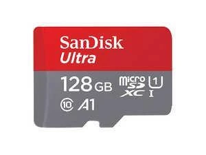 کارت حافظه سن دیسک Ultra A1 ظرفیت ۱۲۸ گیگابایت کلاس ۱۰ سرعت ۱۲۰MBps