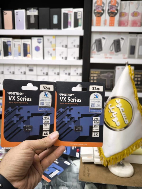 کارت حافظه ( مموری کارت ) 32 گیگ برند پاتریوت PATRIOT – U3 – V30 – کلاس 10- ULTRA SPEED