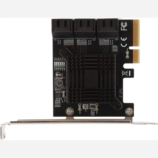 کارت ساتا تبدیل 6پورت PCI به SATA اورجینال امازون المان