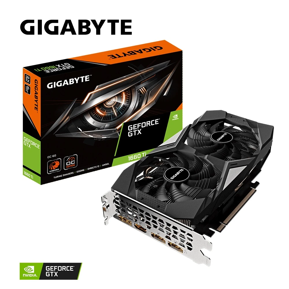 کارت گرافیک GigaByte مدل GeForce® GTX 1660 Ti OC 6G