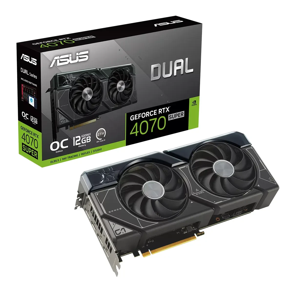 کارت گرافیک ایسوس GeForce RTX 4070 SUPER 12GB DUAL OC 12GB OC Gaming