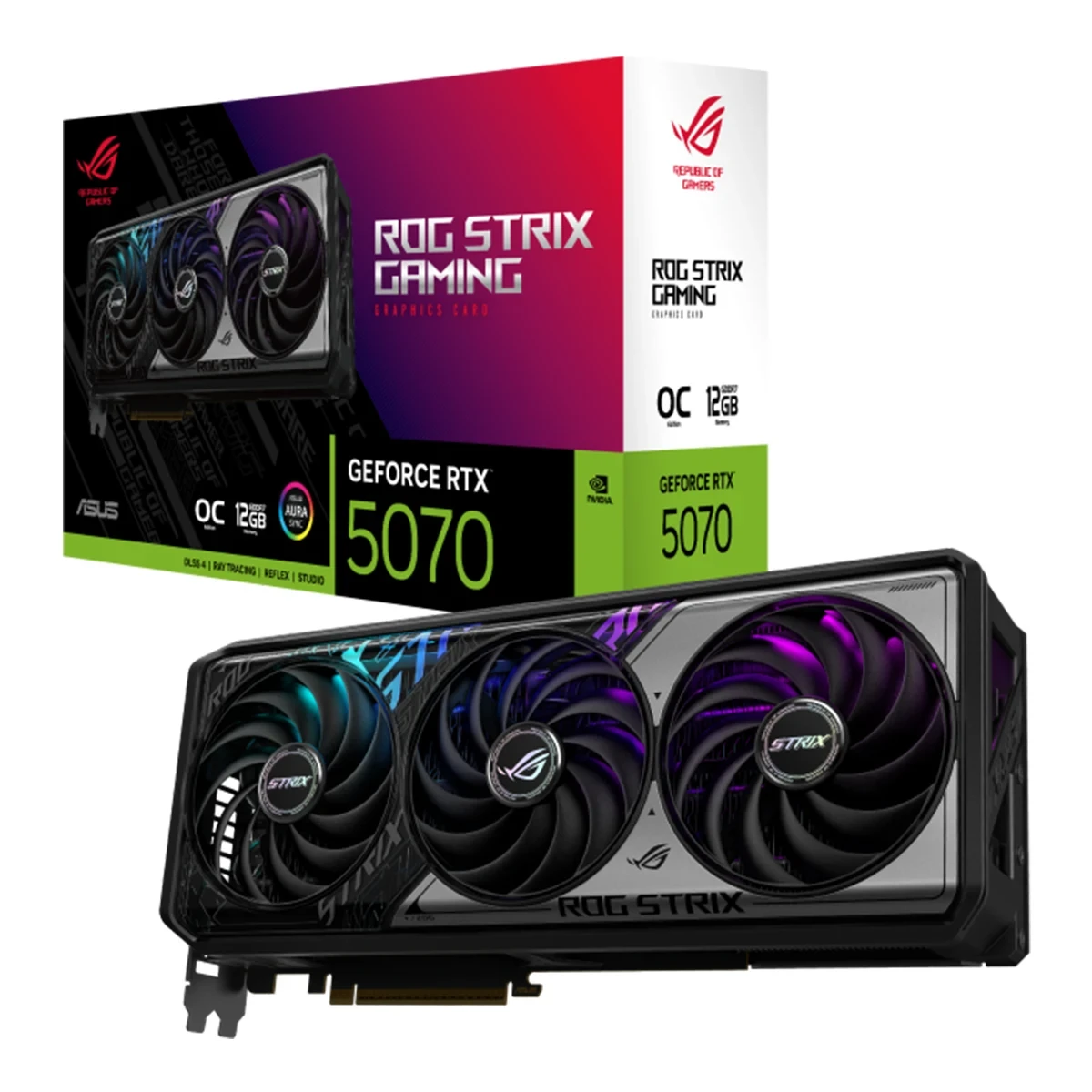 کارت گرافیک ایسوس NVIDIA GeForce RTX 5070 12GB ROG STRIX OC Gaming