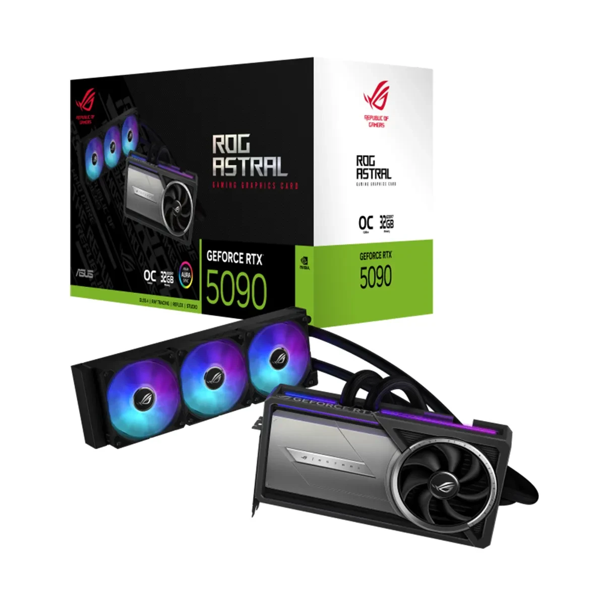 کارت گرافیک ایسوس NVIDIA GeForce RTX 5090 32GB ROG ASTRAL LC OC Gaming