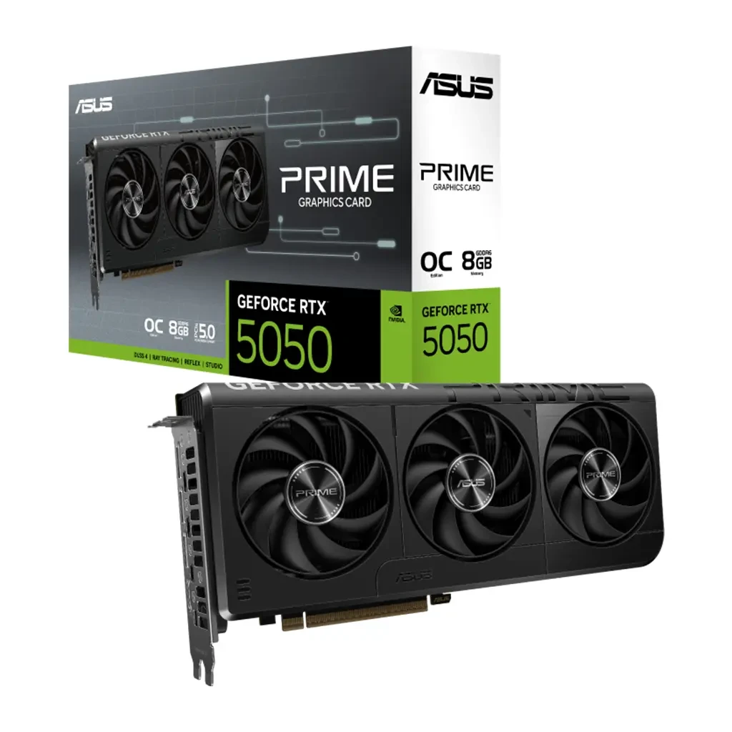 کارت گرافیک ایسوس Prime GeForce RTX 5050 8GB GDDR6 OC Edition