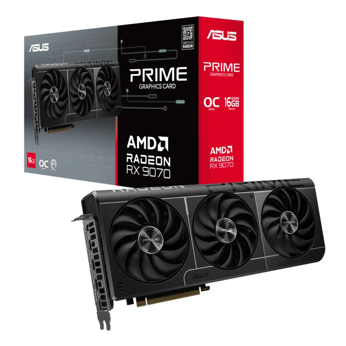 کارت گرافیک ایسوس Radeon RX 9070 16GB PRIME OC Gaming