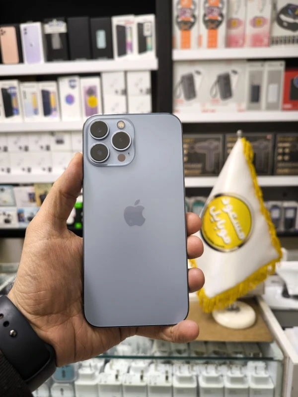 کارکرده تمیز ـ استوک ـ گوشی اپل iPhone 13 Pro Max ظرفیت 256 – با رجیستر – دو سیم ZAA – باتری 85