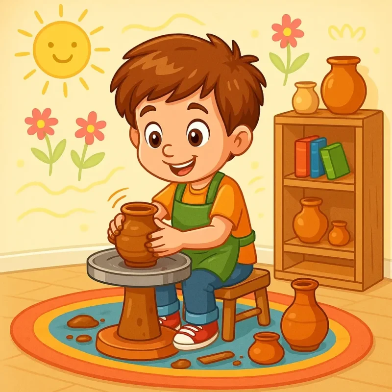کارگاه سفالگری (ویژه کودکان ۴ تا ۷ سال)