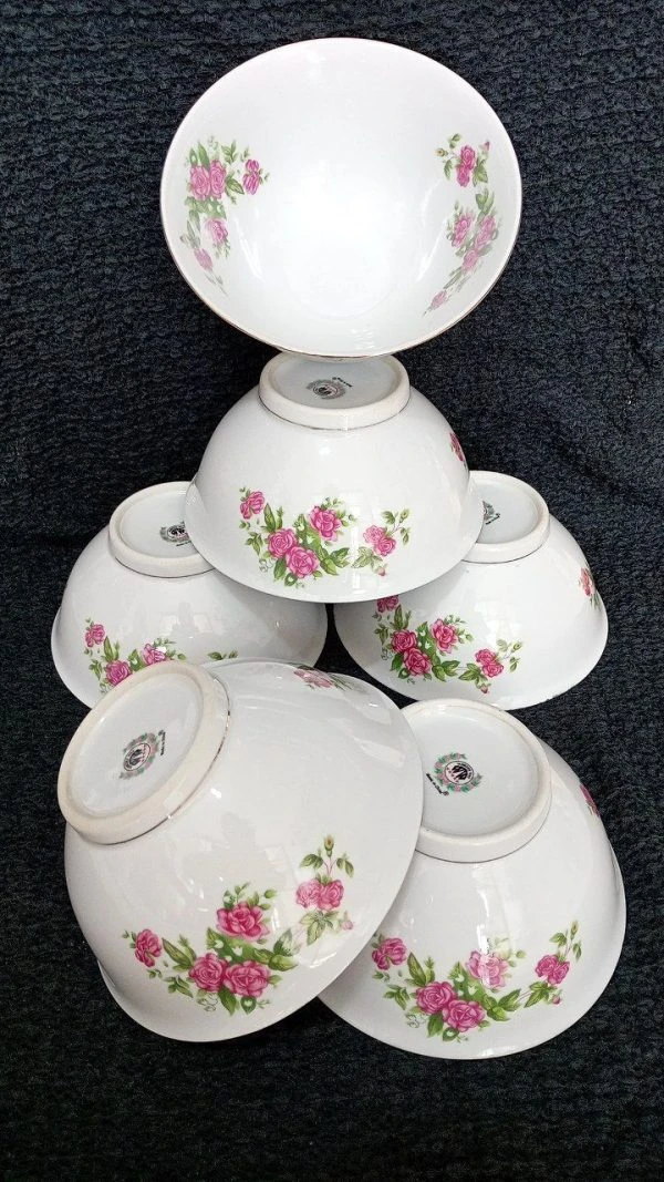 کاسه آبگوشت خوری بزرگ گلسرخی