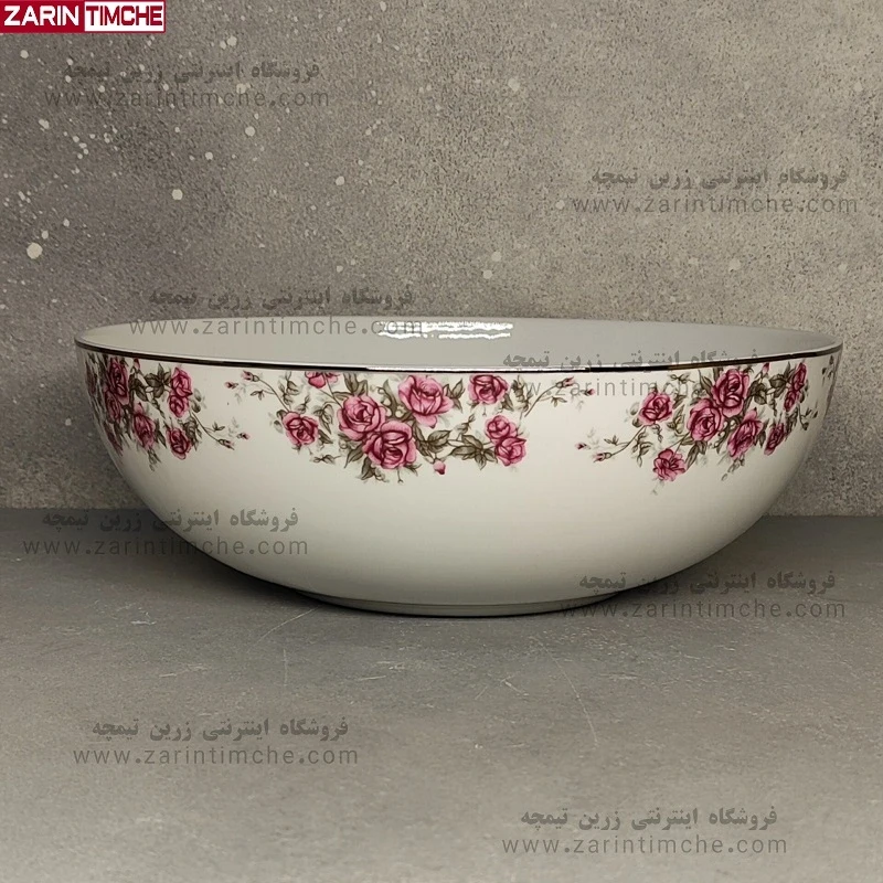 کاسه سالاد خوری چینی زرین مدل آران