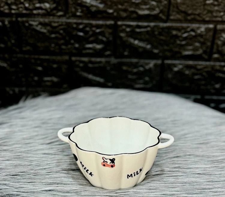 کاسه سرامیکی دسته دار milk🇹🇷