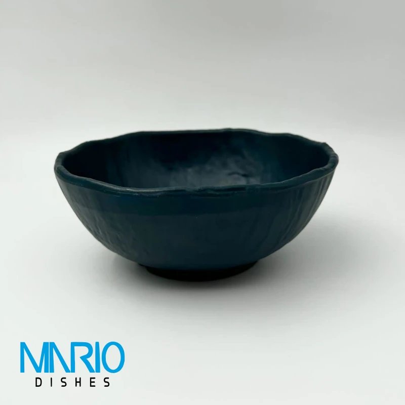 کاسه سوپ خوری چروک سرمه ای ملامین F77