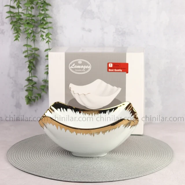 کاسه متوسط انگشتی چینی لمون پرایم گلد132‌M-G