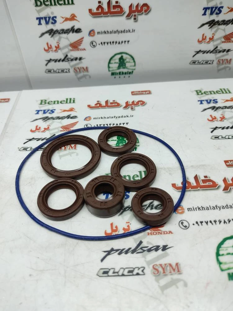 کاسه نمد و اورنگ کامل موتور بی کلاچ طرح ویو
