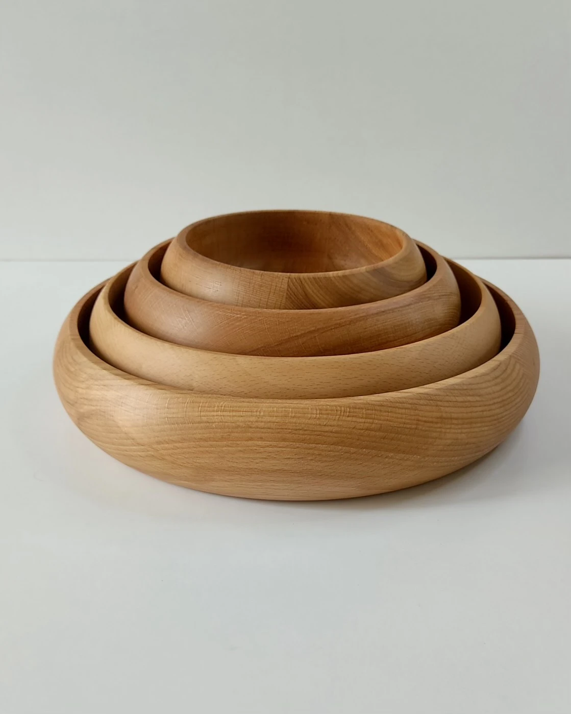 کاسه ها گرد خمره ای قطر (35,30,25,20) چوب راش Londrina