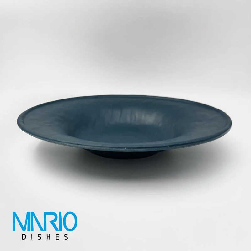 کاسه پاستا چروک سرمه ای ملامین F15
