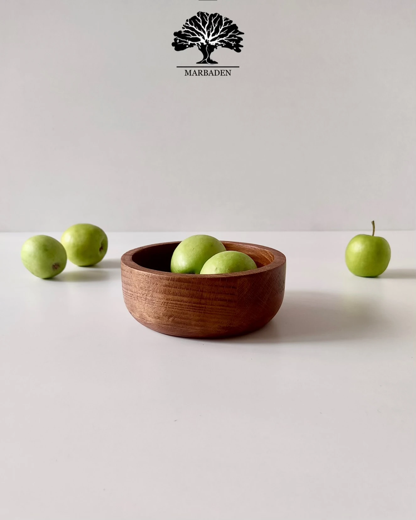 کاسه چوبی ساده قطر 13cm (چوب راش فندقی) Akita-F