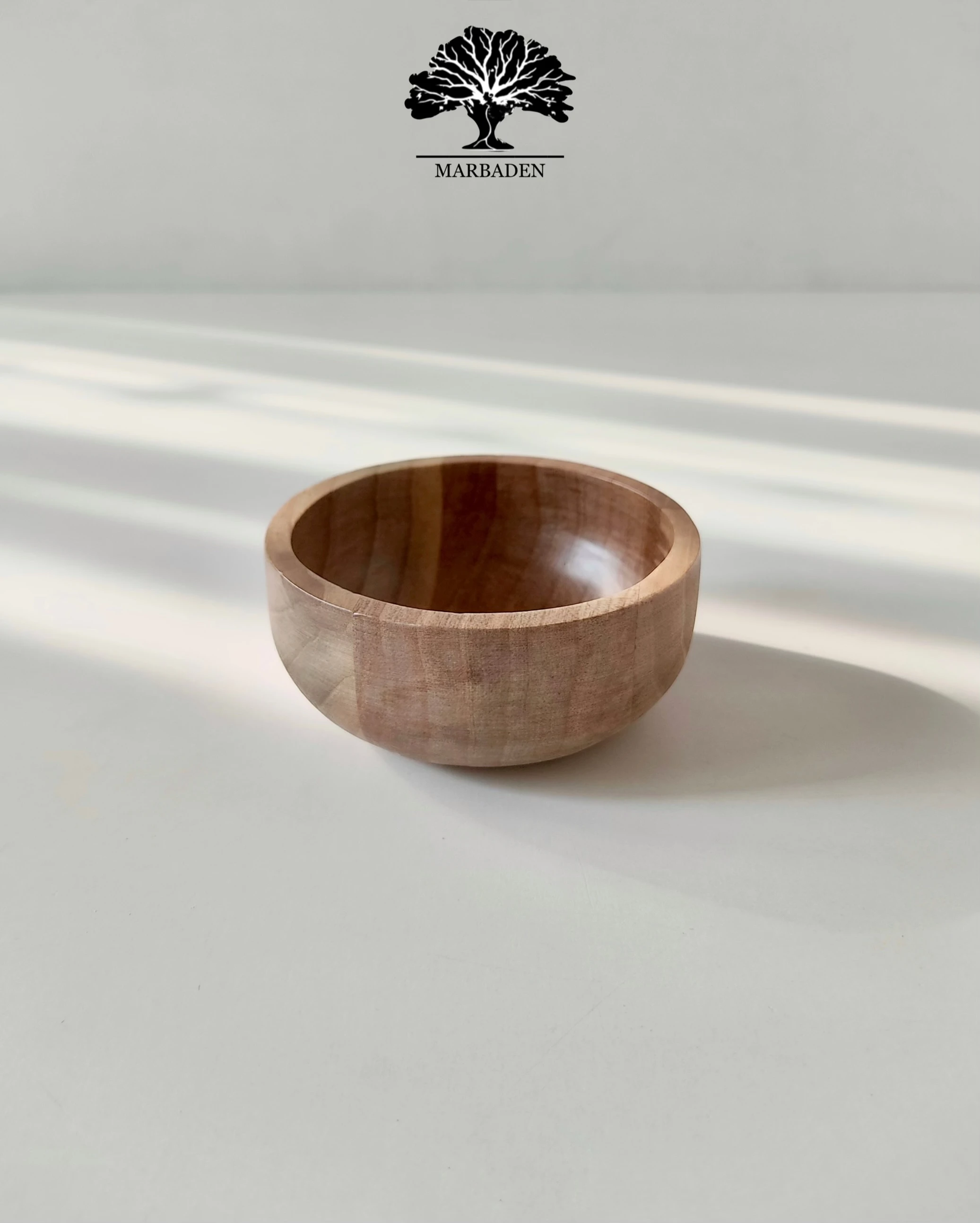 کاسه چوبی مدل گرد قطر 9 سانتیمتر اماهوم (چوب گردو) Rondel-B9