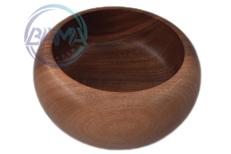 کاسه چوبی (چوب گردو/ قطر ۱۵) درجه یک برای اسکالپ