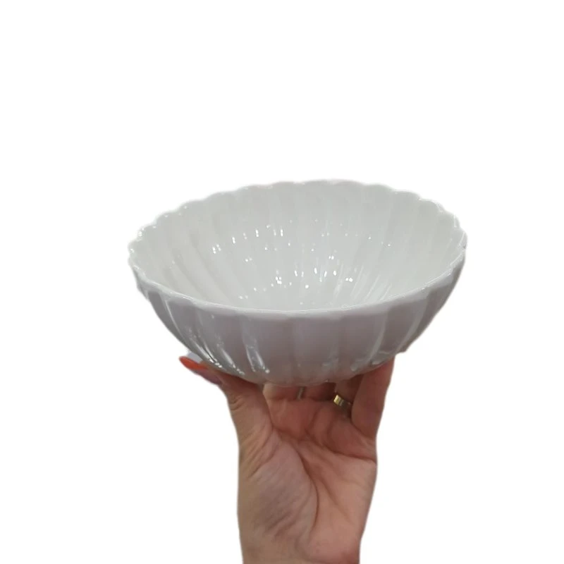کاسه گرد سفید تکی