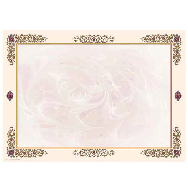 کاغذ ابروباد کد Y603 تذهیب دار چاپی (ابعاد 50*35)- بسته 5 عددی