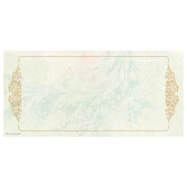 کاغذ ابروباد کد Y622 تذهیب دار چاپی (ابعاد 50*23)- بسته 5 عددی
