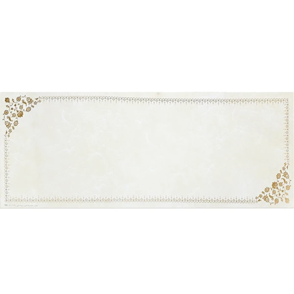 کاغذ تذهیب ابروباد چاپی کد Y961 (سایز 48*17)- بسته 5 عددی