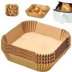 کاغذ نسوز سرخ کن مدل مربع Air Fryer Liners بسته 50 عددی