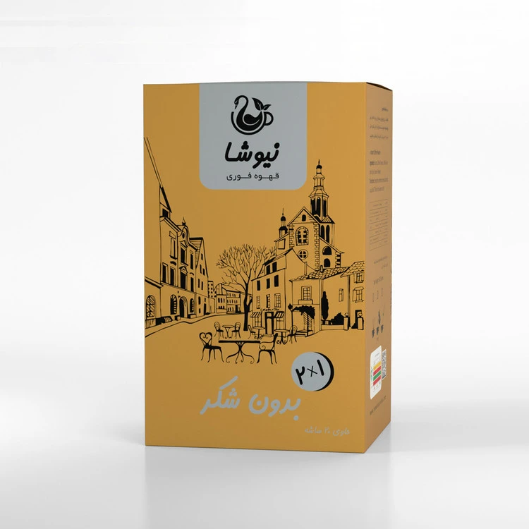 کافی میکس 1در2بدون شکر مدل نیوشا 20 عددی
