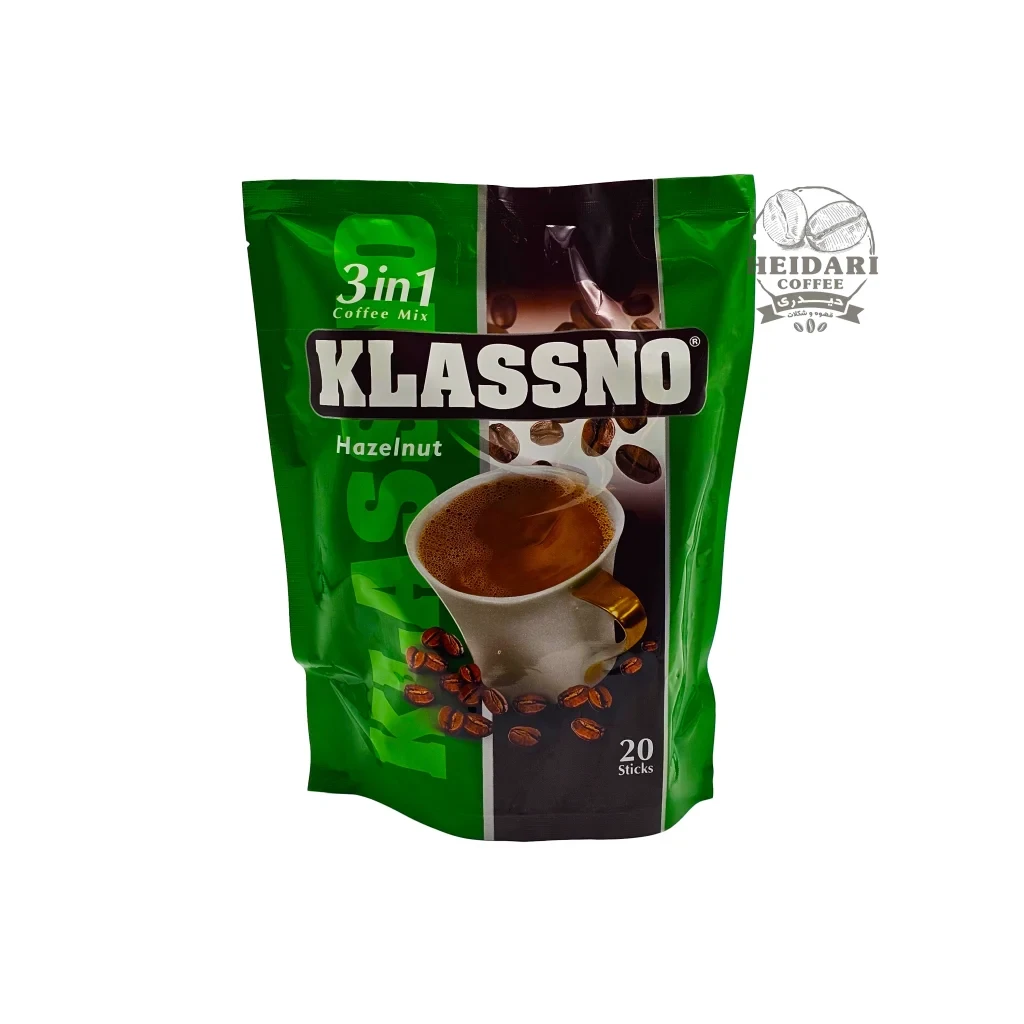 کافی میکس فندقی 3در1 کلاسنو |Klassno| _ تعداد 20 عددی
