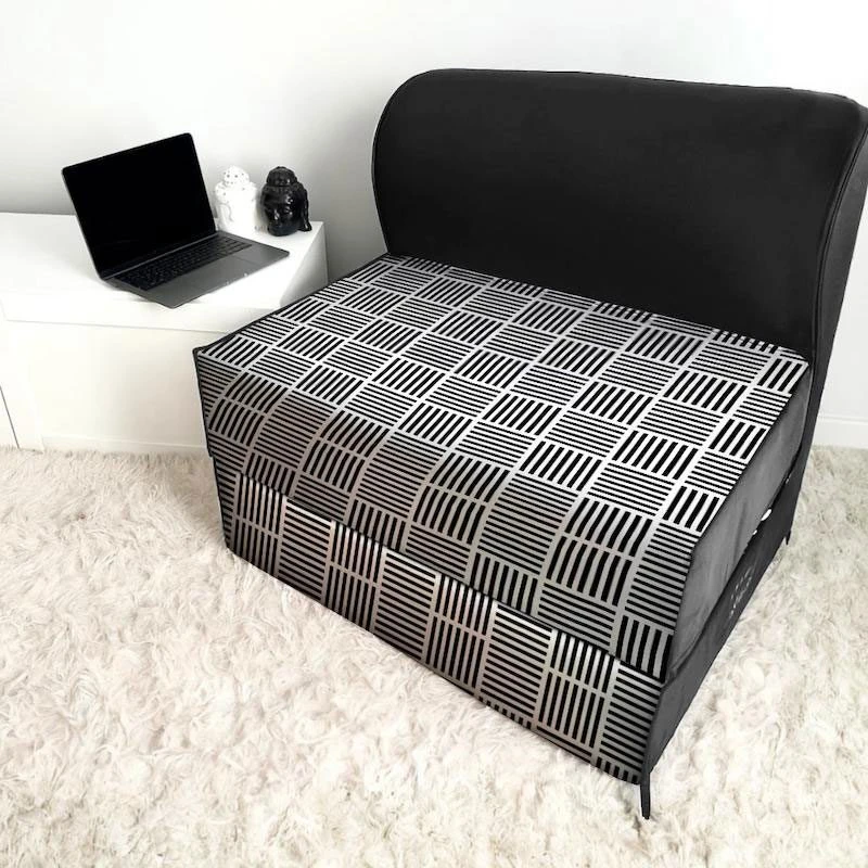 کاناپه تخت شو یک نفره حصیری مینیمال مدل M1095