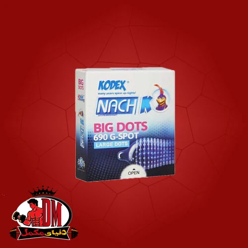 کاندوم کدکس KODEX مدل خاردار بیگ دات ۶۹۰G-SPOT