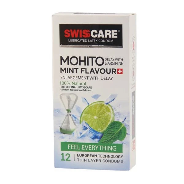 کاندوم یخی تاخیری سوئیس کر مدل Mint Flavour
