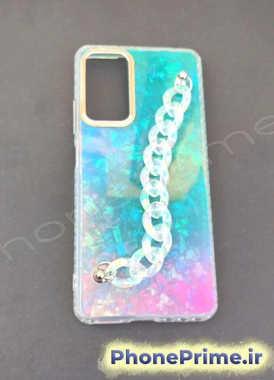کاور شیائومی Note 11 Pro 4G / note 12 pro 4g هولوگرامی شاین زنانه با زنجیر طرح فانتزی