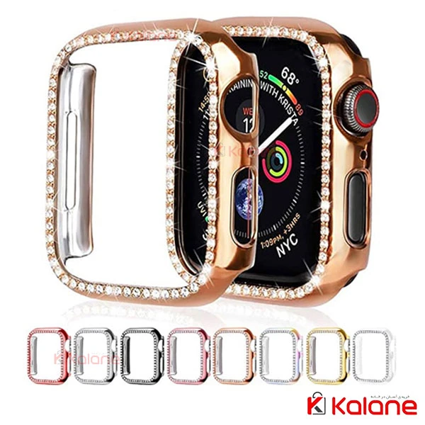 کاور محافظ ساعت هوشمند Apple Watch 7 41mm مدل نگین دار