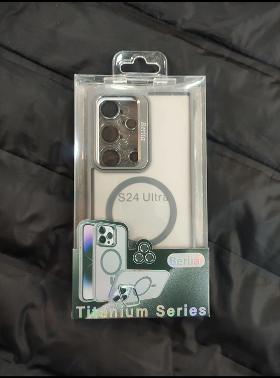 کاور پشت مات مگنتیک سامسونگ s24 ultra همراه محافظ لنز