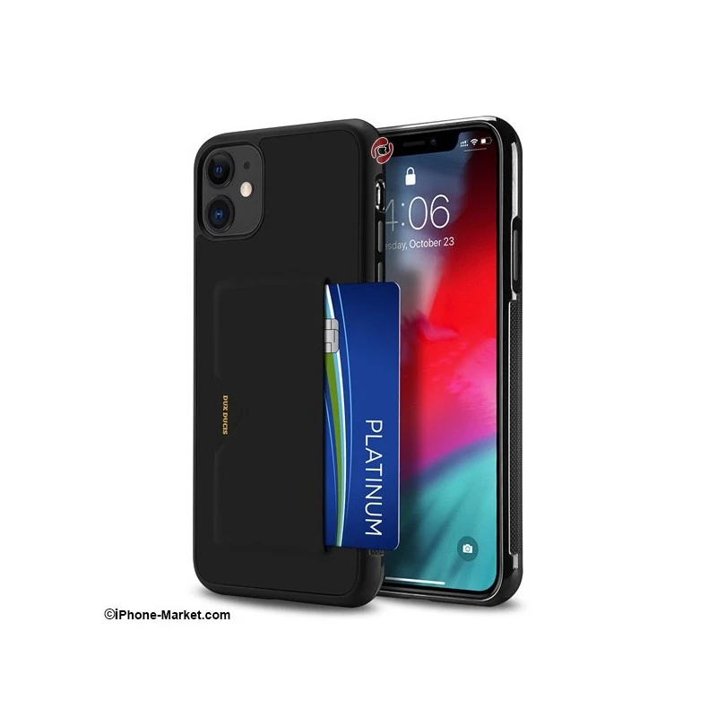 کاور چرم آیفون 11 مدل Pocard برند Dux Ducis-2